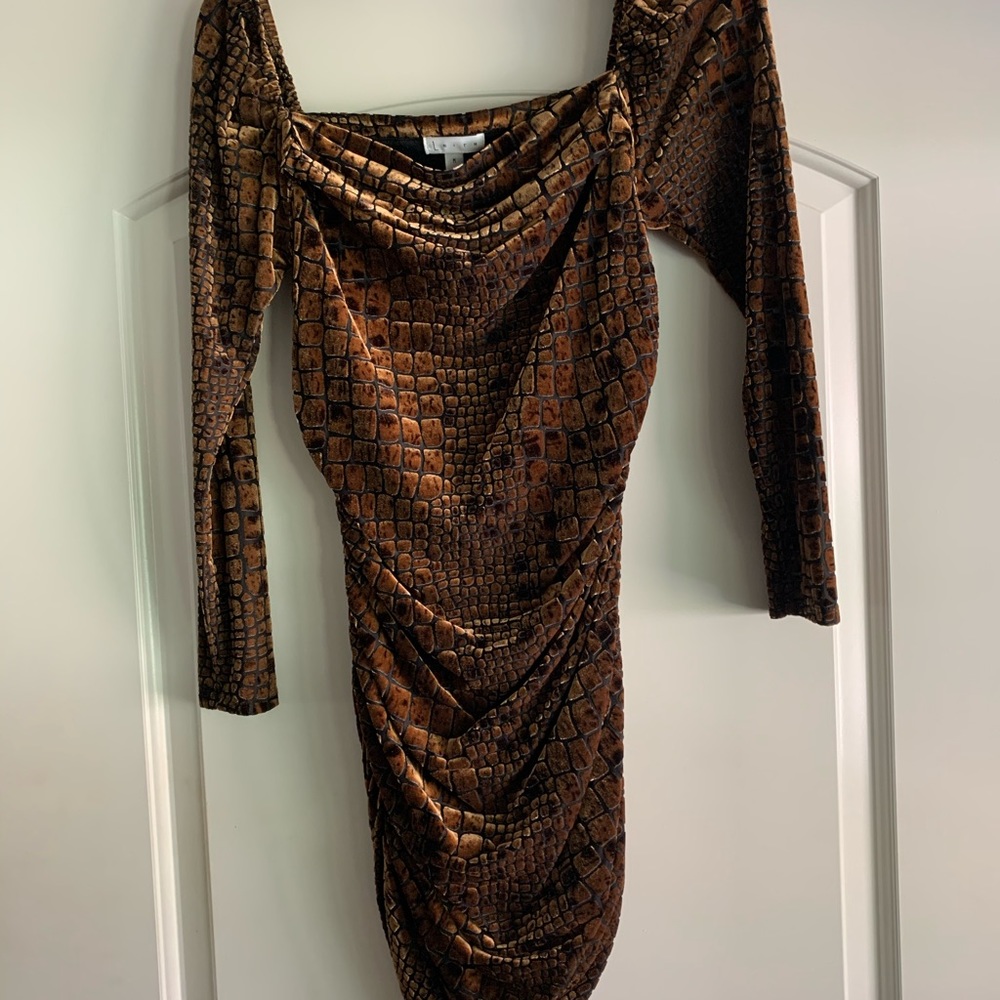 Gold party dress